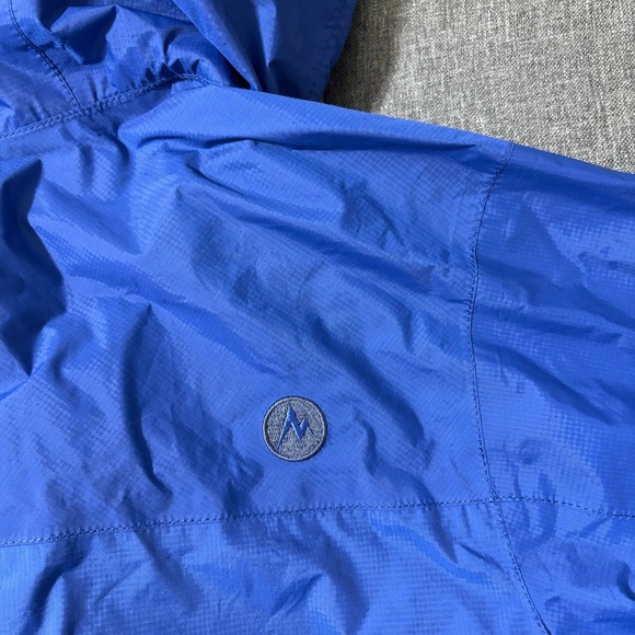 Marmot‎ Jacket Men Large Blue Lightweight Ripstop Windbreaker - Picture 7 of 9